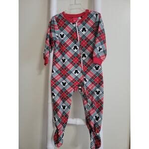 Disney Mickey Mouse Holiday Footsie PJ Sz 24m